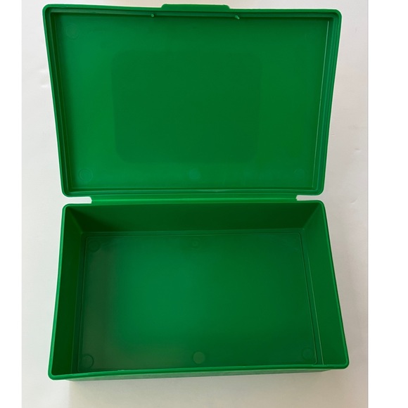 Sterling Plastic Vintage 1988 Green School Box Plastic Pencil Case - Picture 4 of 5